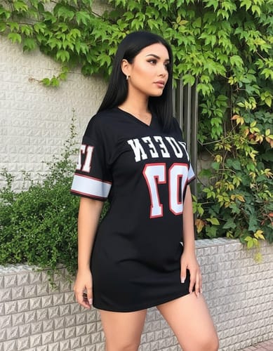 Camiseta dama over size tipo vestido