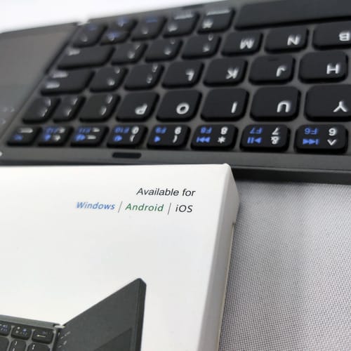 Teclado plegable negro