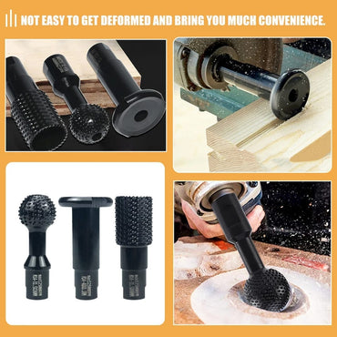 Fresa Escofina set de 3 piezas ,  lijar, abrir agujeros y ranurar  Para Amoladora Para Madera  y plasticos