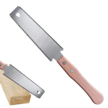 Serrucho Japonés Doble Filo para Carpintería Dientes Finos