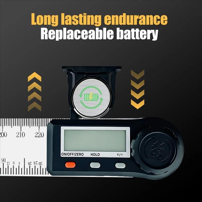 Regla de ángulo digital electrónico de acero inoxidable  amplia de 50 cm 500 mm carpintería herreria 