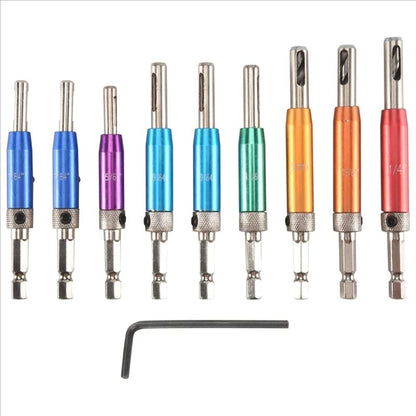 Set  7 piezas  para  carpintería uso en  taladro hexagonal,