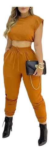 Conjunto dama casual top