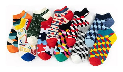 Media soquete varios diseños coloridos