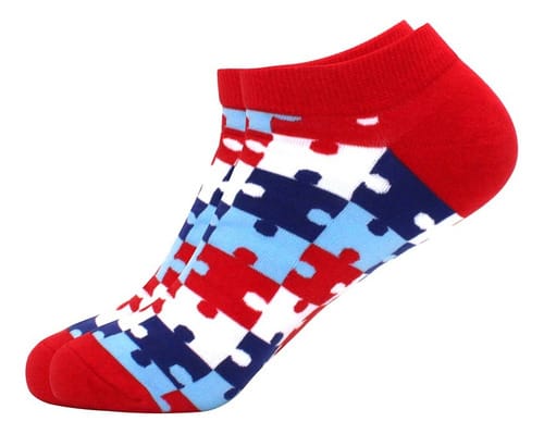 Media soquete varios diseños coloridos