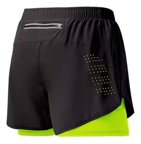 Short hombre negro con calentador