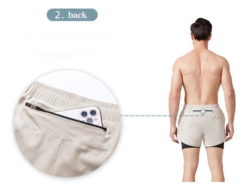 Short hombre negro con calentador