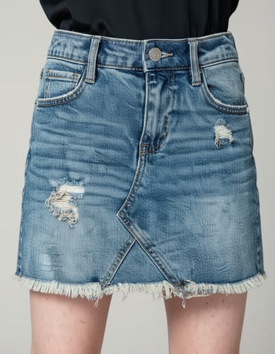 Pollera niña Cat & Jack rasgada azul L (10-12) l