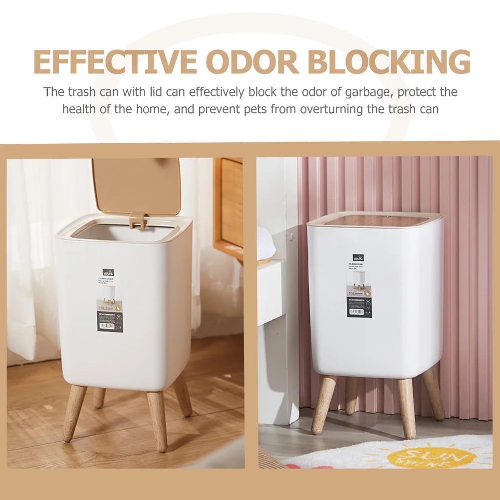 Papelera cuadrado japonés para uso doméstico, diseño simple y elegante