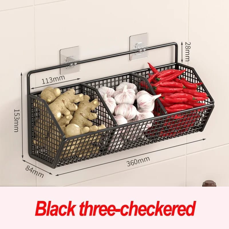Estante canasta colgante cocina caja de almacenamiento de veduras y utensillos