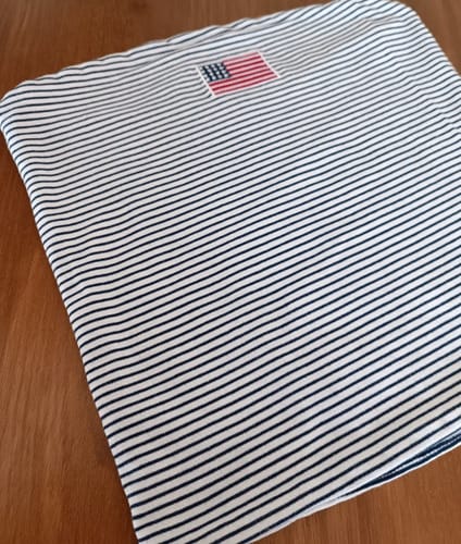 Top dama algodón rayado usa