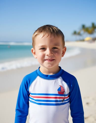 Camiseta baño niño ballena