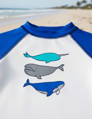 Camiseta baño niño ballena