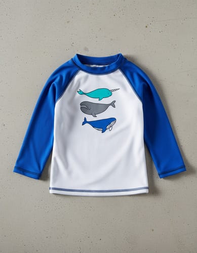 Camiseta baño niño ballena