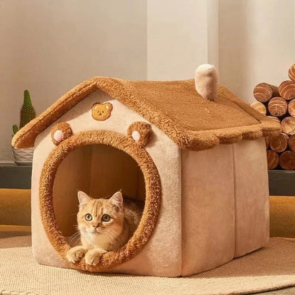 Cama de gato diseño casita