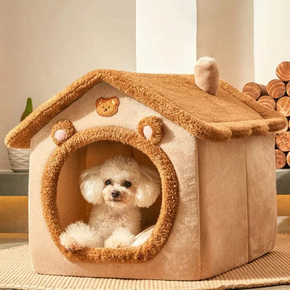 Cama de gato diseño casita