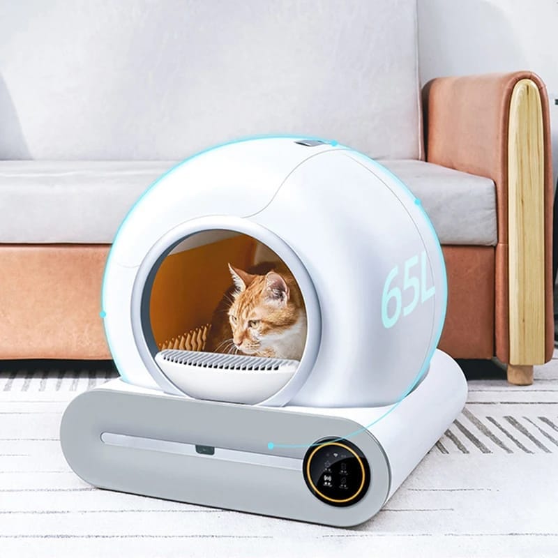 Baño gato autolimpiante y pala de gran tamaño, 
