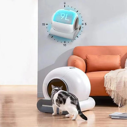 Baño gato autolimpiante y pala de gran tamaño, 
