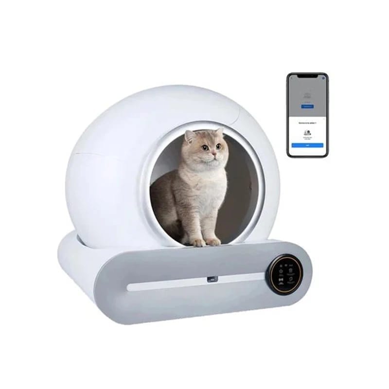 Baño gato autolimpiante y pala de gran tamaño, 
