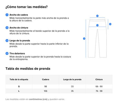 Short dama con calentador