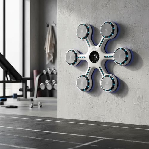 Máquina de Boxeo Musical Inteligente de Pared. Entrenador de Reacción para Adultos y Niños. Equipo de Gimnasio en Casa.