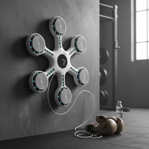 Máquina de Boxeo Musical Inteligente de Pared. Entrenador de Reacción para Adultos y Niños. Equipo de Gimnasio en Casa.