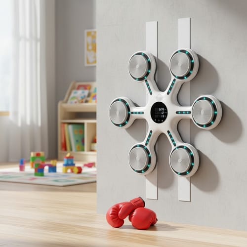 Máquina de Boxeo Musical Inteligente de Pared. Entrenador de Reacción para Adultos y Niños. Equipo de Gimnasio en Casa.