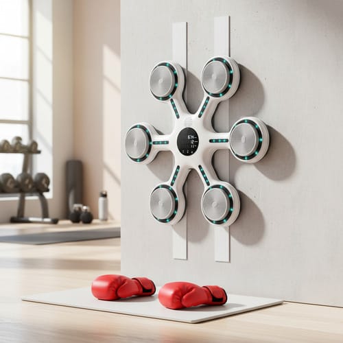 Máquina de Boxeo Musical Inteligente de Pared. Entrenador de Reacción para Adultos y Niños. Equipo de Gimnasio en Casa.