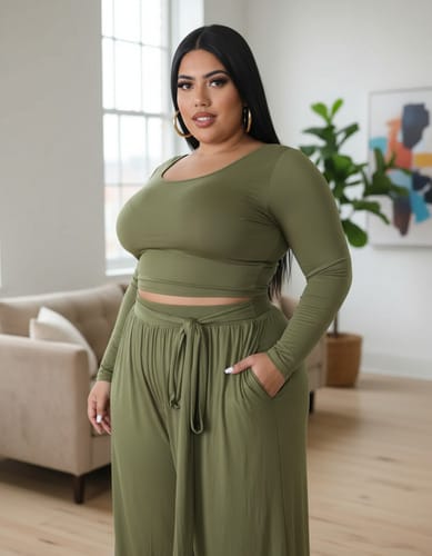 Conjunto dama TG pantalon y remera ML