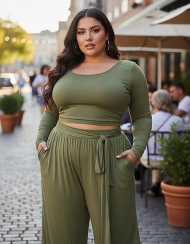 Conjunto dama TG pantalon y remera ML