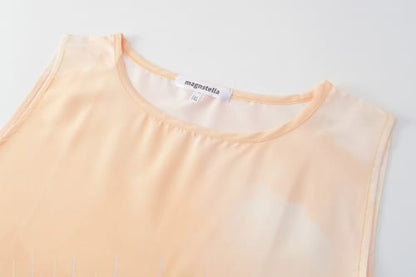 Maxivestido con lineas paisaje