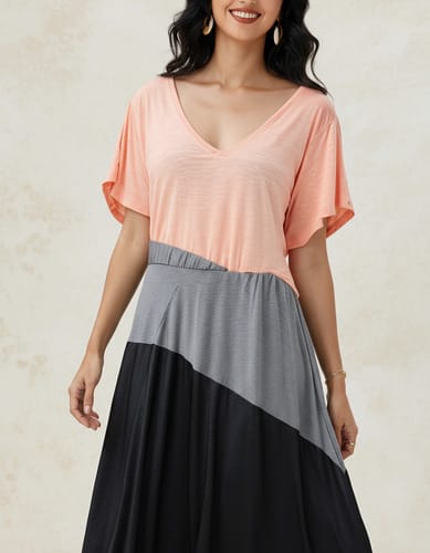 Vestido linea transversal