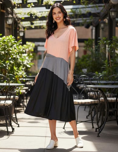 Vestido linea transversal