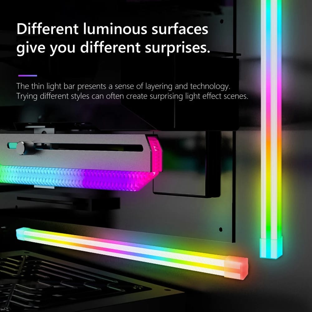 Tubos LED RGB Coolmoon de F300 para Gabinete PC