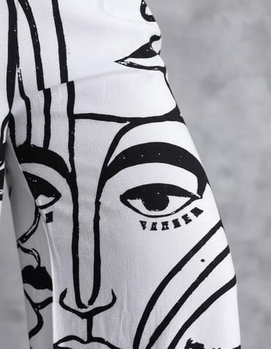 Pantalon dama pata elefante cinto de broche