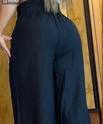 Pantalon dama pata elefante cinto de broche