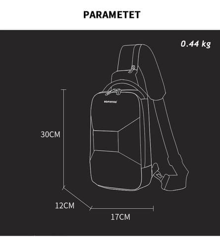 Mochila Aopin cruzada carga impermeable