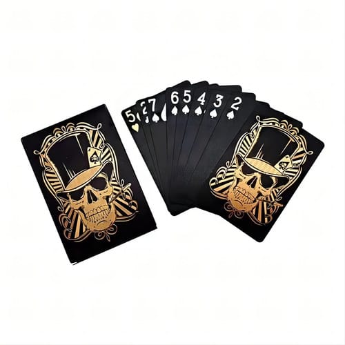 Cartas de pocker negras 