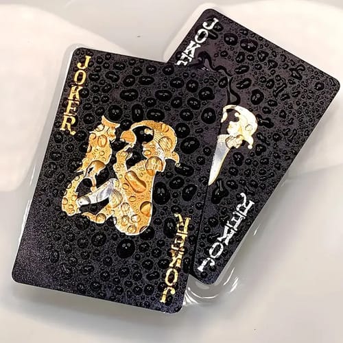 Cartas de pocker negras 