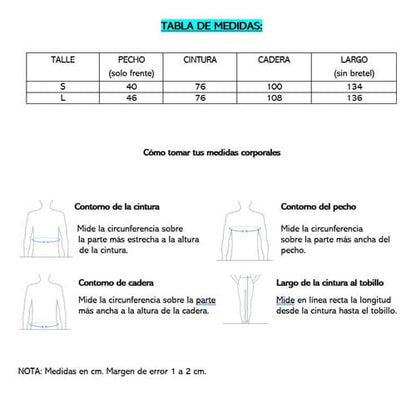 Maxivestido solera al cuerpo