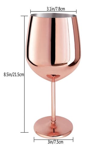 Copa de Vino Acero varios colores