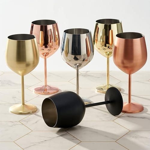 Copa de Vino Acero varios colores