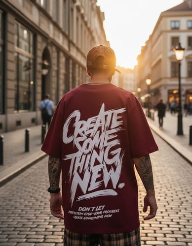 Remera hombre MC oversize Create Some