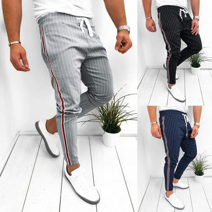Pantalon Chupin hombre gris linea