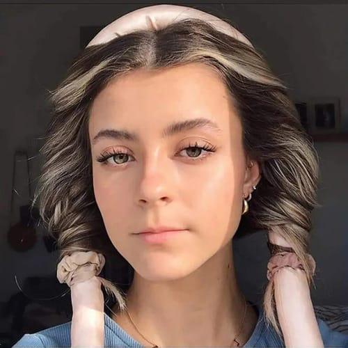 Rizador de Cabello Simple + broche + colitas 