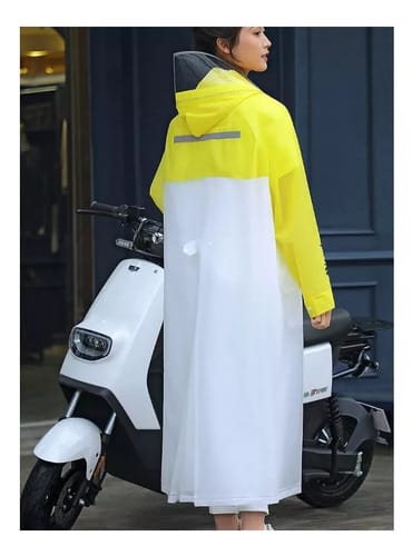 Capa de Lluvia Mujer Mangas y espalda de color