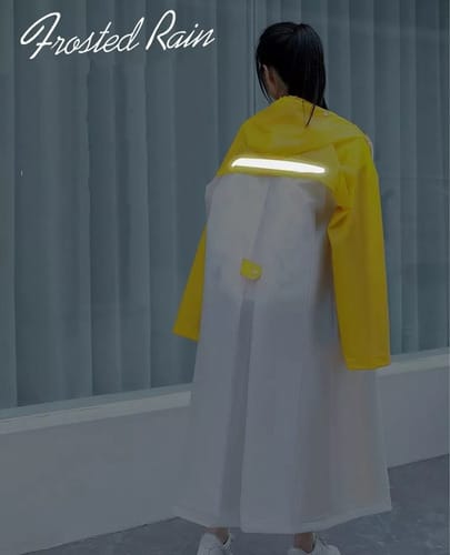 Capa de Lluvia Mujer Mangas y espalda de color