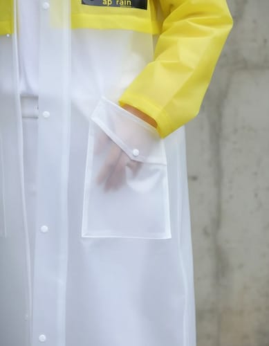 Capa de Lluvia Mujer Mangas y espalda de color