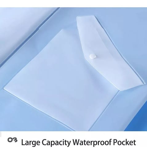 Capa de Lluvia Mujer Mangas y espalda de color