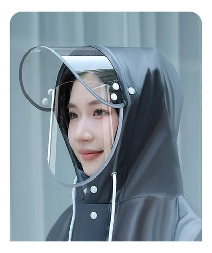 Capa de Lluvia Mujer Mangas y espalda de color